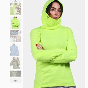 Dovetail Sunbreaker Hoodie Women's Small Neon Yellow